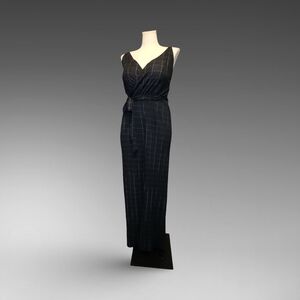 Vintage Black and White Plaid Jumpsuit 3x By Lemite Retro New Wave Post Punk ✭✭